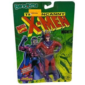 5 for $25| The Uncanny X-Men Magneto Bendable Action Figure JusToys Bendems 1991
